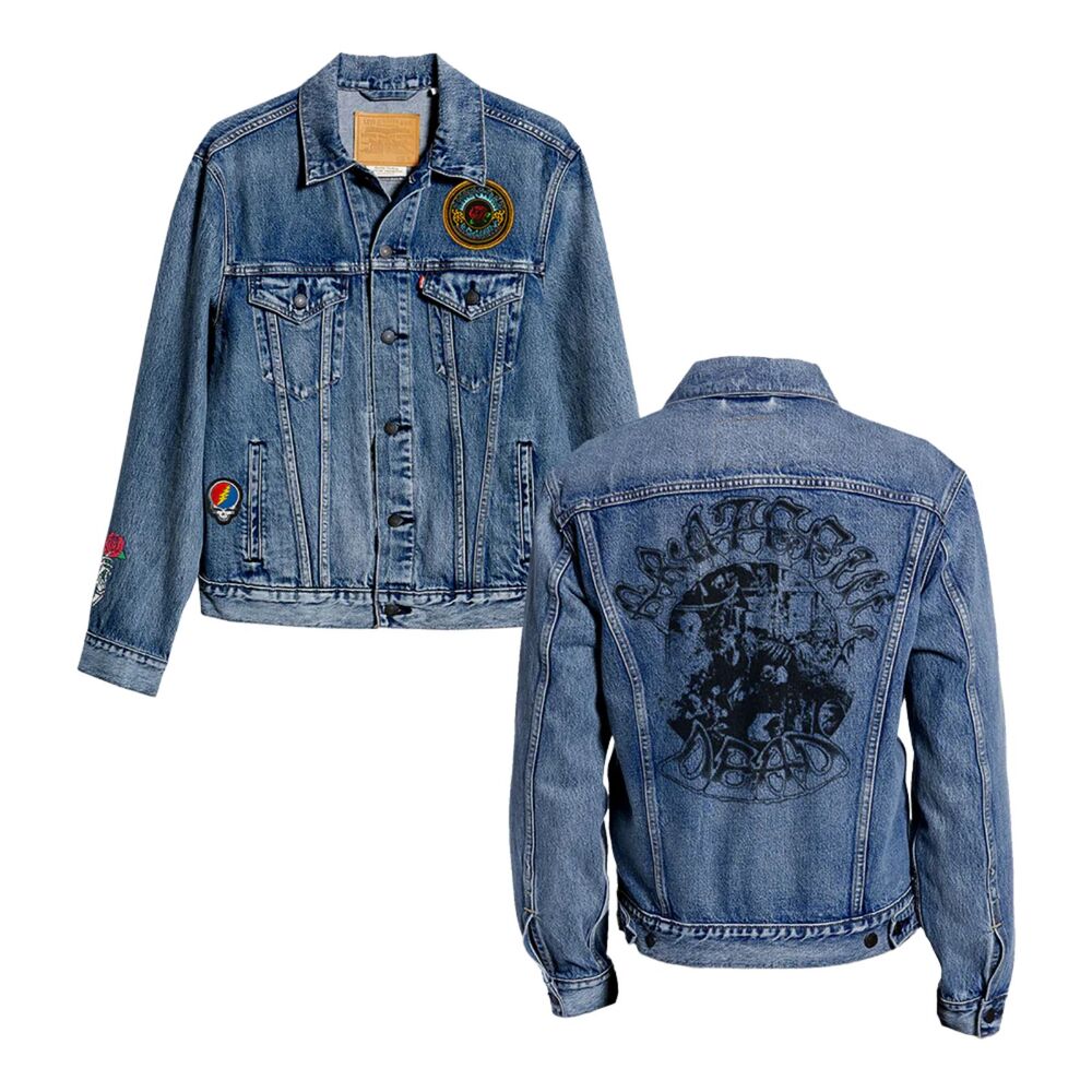 Authentic Grateful Dead American Beauty Levi's Denim Jacket